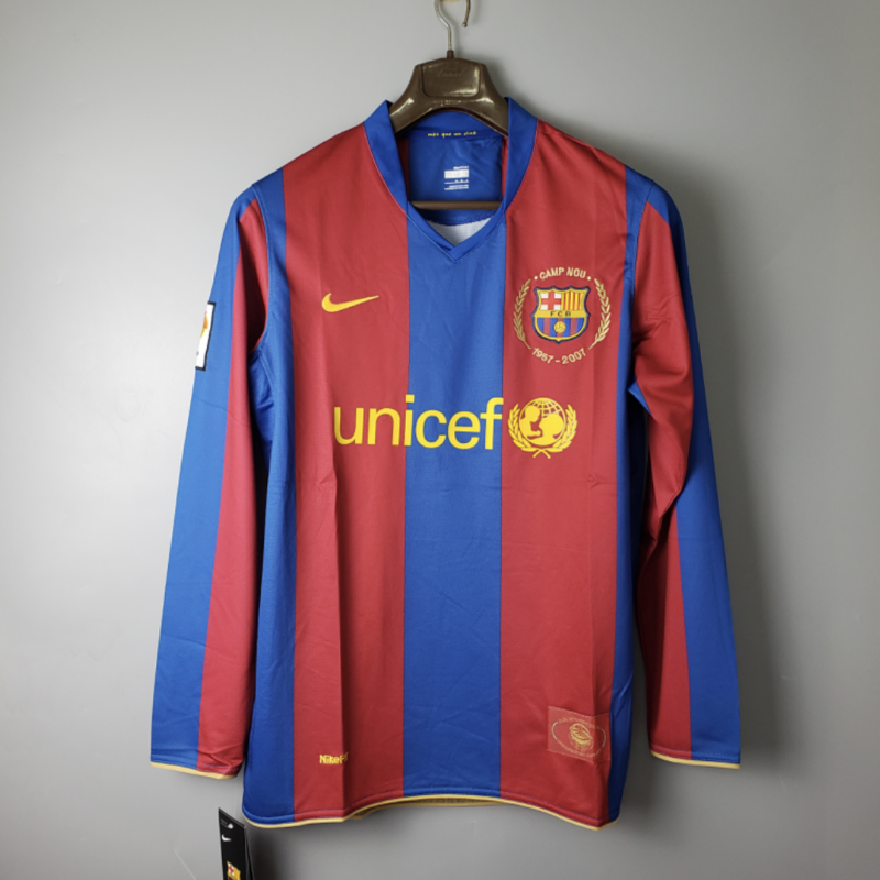 Retro 07/08 Barcelona Home Long Sleeve Kit